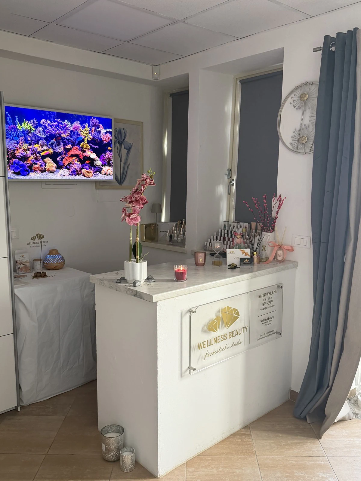 Wellness Beauty Studio Empfang
